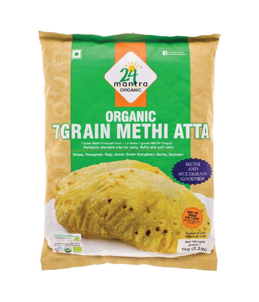 24 Mantra Organic 7 Grain Methi Atta – 1 Kg